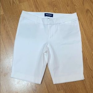 Old Navy White Bermuda Shorts